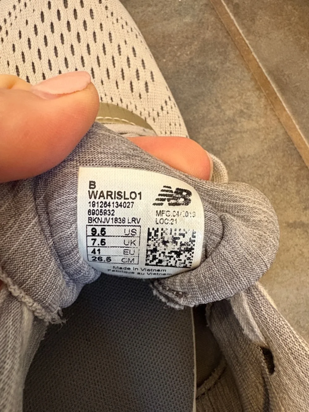 New Balance Gray and Gum-Trim Running Shoes - Picture 9 of 9